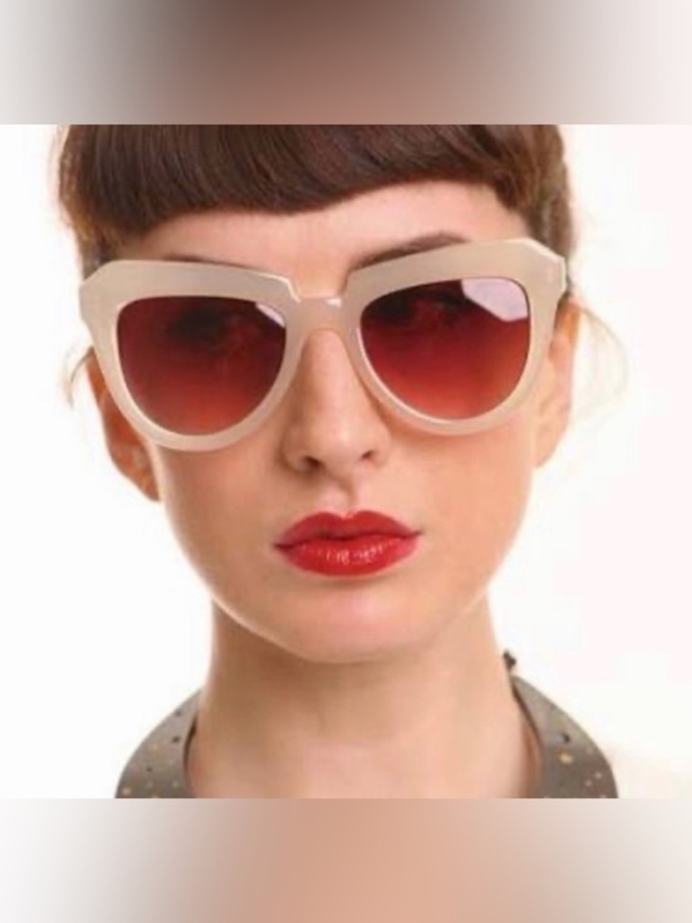 Komono Sunglasses NEW Women’s Cat Eye Cream Blush NEW